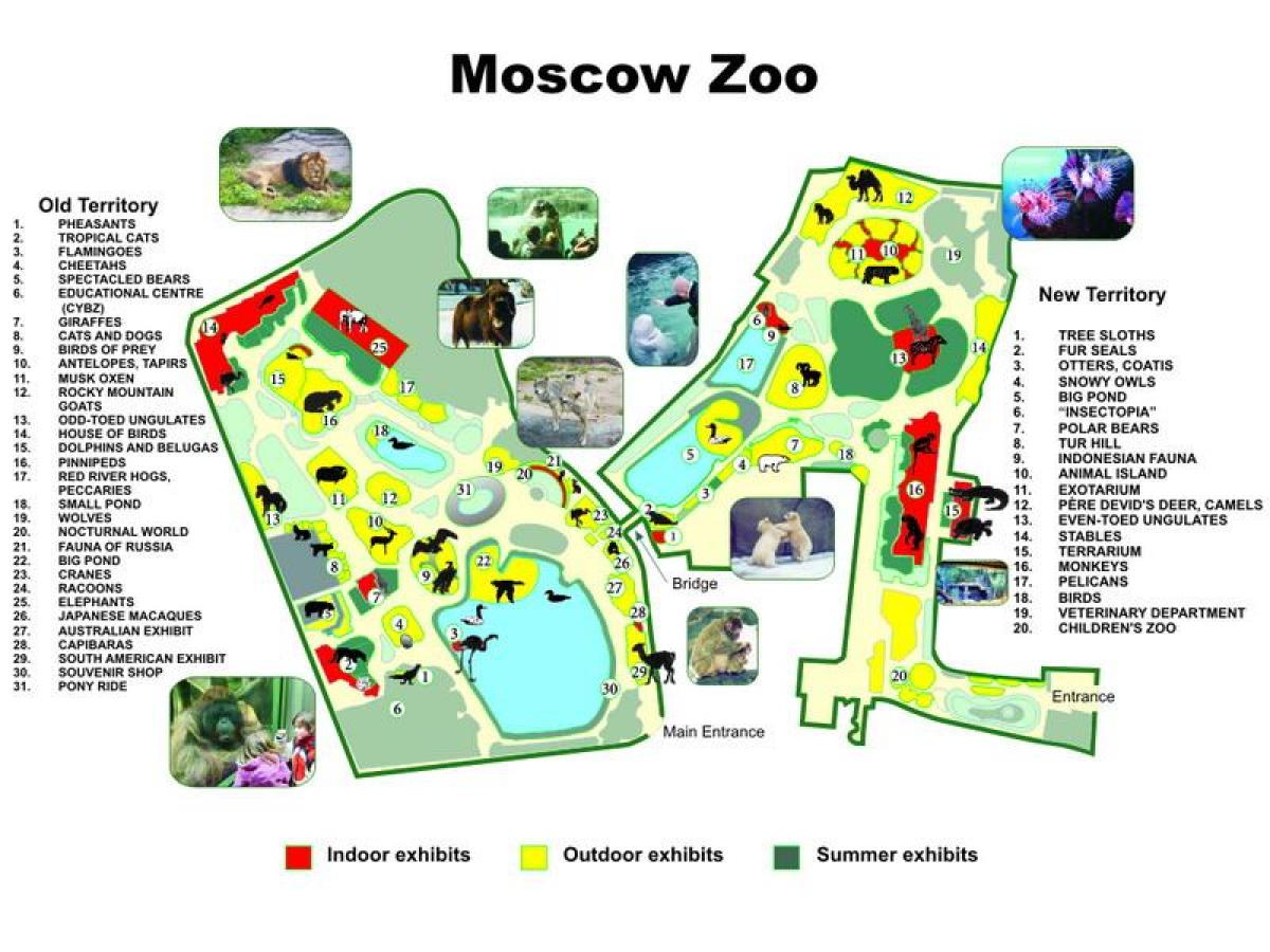 מפת גן החיות של מוסקבה