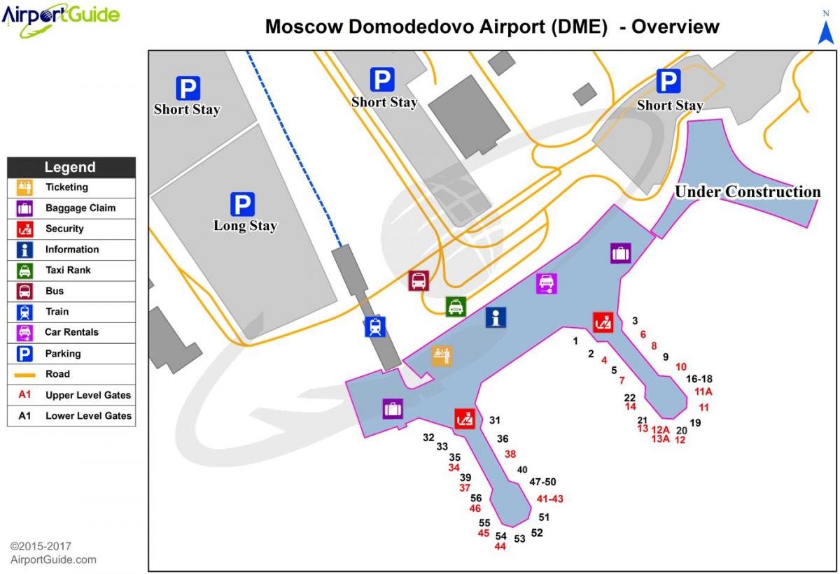 מפה של DME התעופה