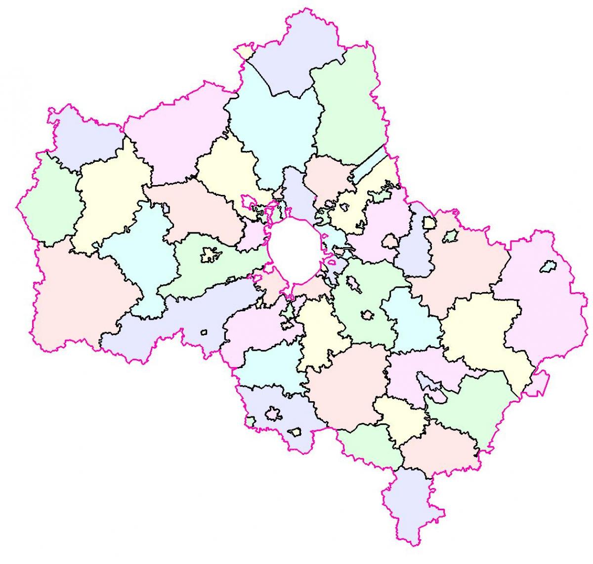 מוסקבה אזור המפה