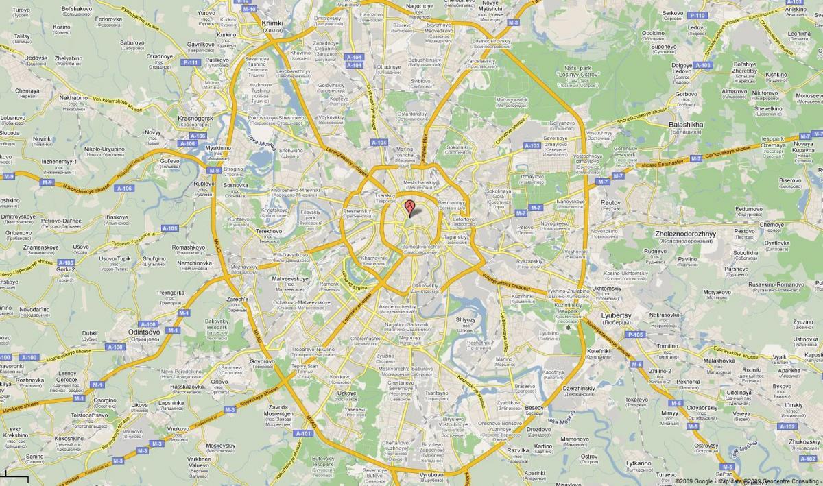 מוסקבה המהיר מפה