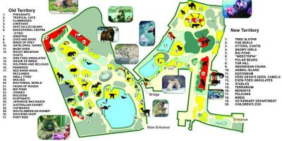 מפת גן החיות של מוסקבה